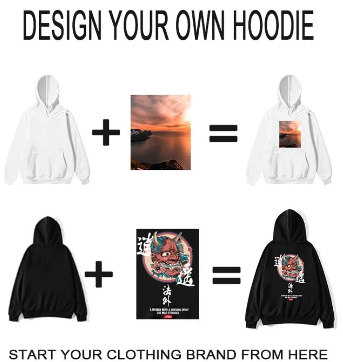 Wholesale Custom Men Fleece Hoodie Designer Clothing Plain Printing Embroidery Hoodies Sweatshirts Plus Size Oversized Loose Blank Women Unisex Hoody